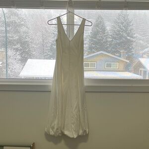 Abercrombie & Fitch White Midi Dress